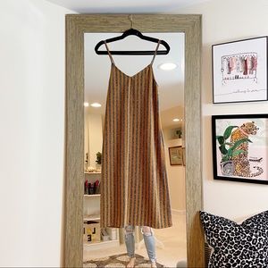 Good Luck Gem Sparkly Striped Bodycon Dress